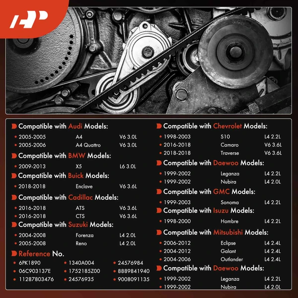 74.41 Inch Serpentine Belt for Toyota Celica 2000-2002 Corolla 1998-2002 L4 1.8L