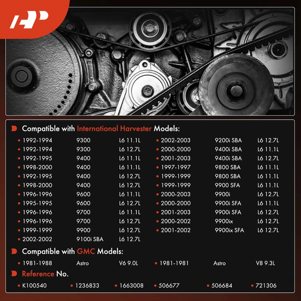 53.96 inch Serpentine Belt for GMC Astro International Harvester 9300 9400 9600 9700