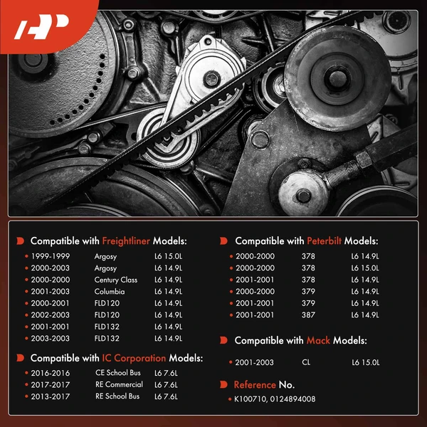 70.93 inch Serpentine Belt for Freightliner Argosy Century Class Mack CL Peterbilt