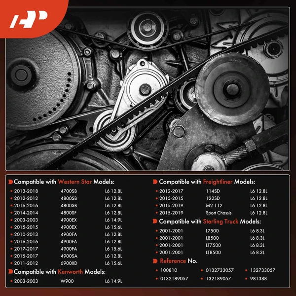 81.04 inch Serpentine Belt for Freightliner 114SD 2012-2017 Sterling Truck Western Star