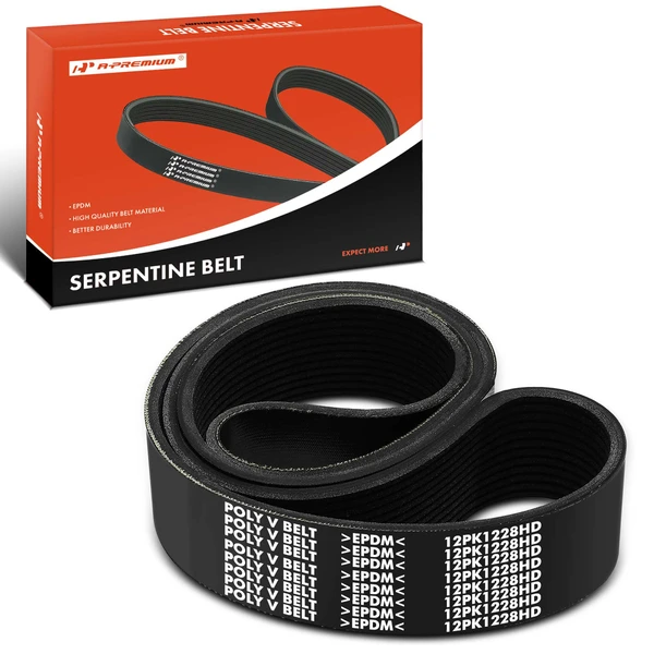 48.34 inch Heavy Duty Serpentine Belt for 2014 Peterbilt 587