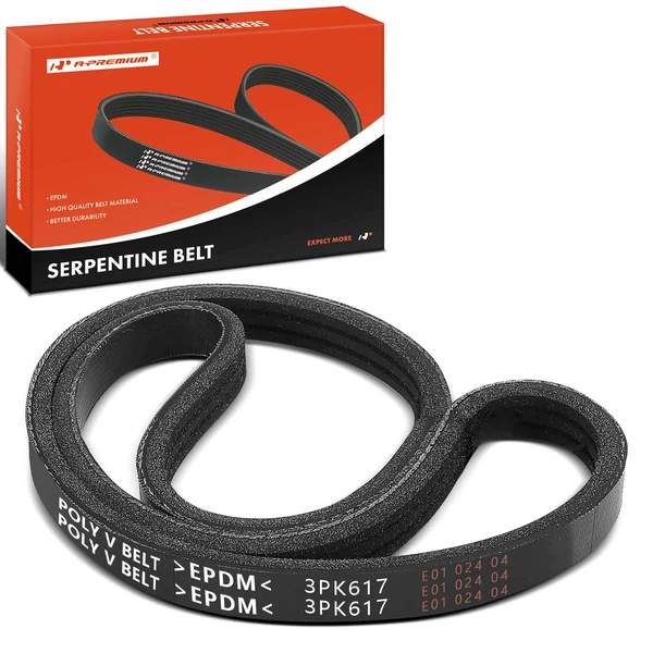 24.33 Inch Water Pump Serpentine Belt for 1995-1999 2001-2003 Oldsmobile Aurora