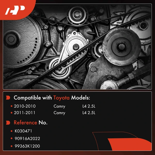 47.17 Inch Power Steering Serpentine Belt for Toyota Camry 2010-2011 L4 2.5L GAS