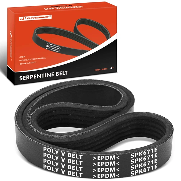 26.42 Inch Air Conditioning Serpentine Belt for 2006-2010 Mazda 5
