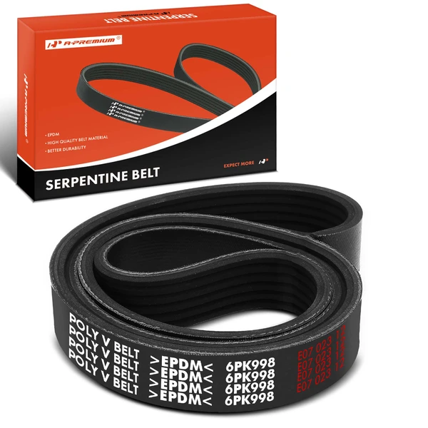 39.31 inch Serpentine Belt for Ford F-250 F-350 F-450 F-550 Super Duty 08-10 Porsche