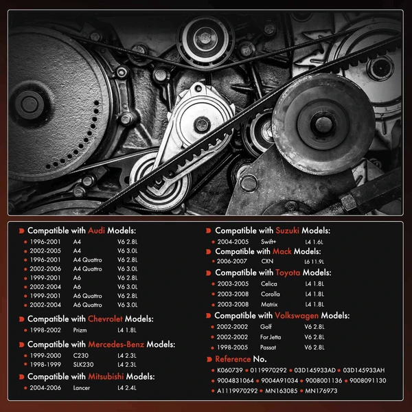 73.97 Inch Serpentine Belt for Toyota Corolla Volkswagen Jetta Audi A4 Chevrolet
