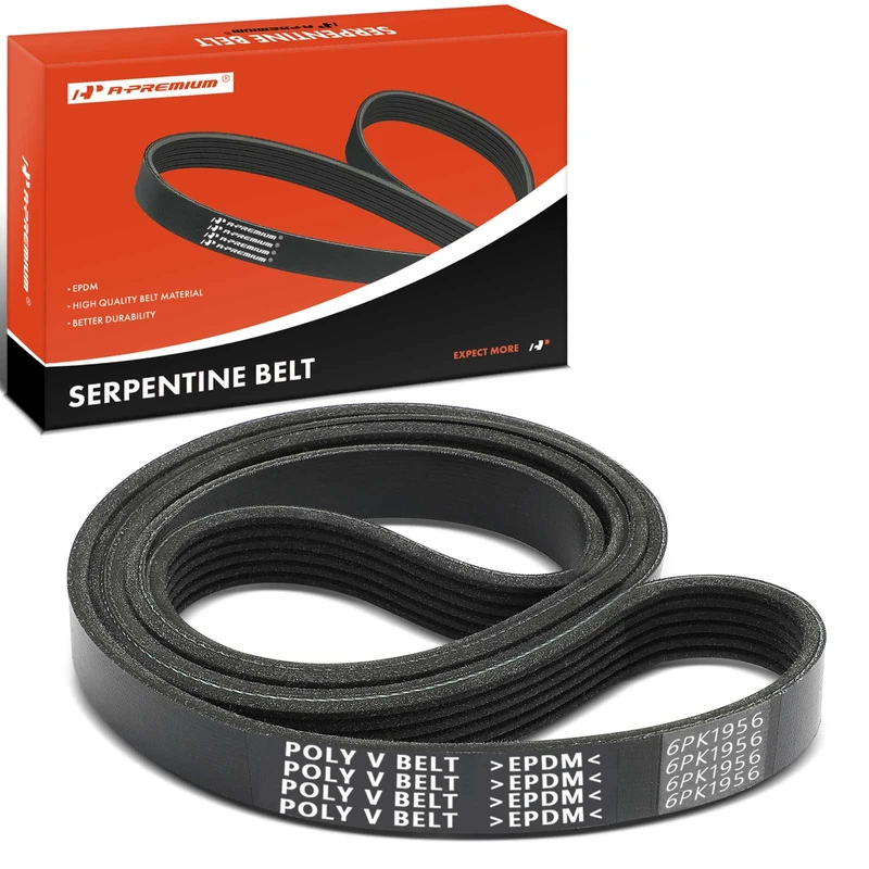 76.87 Inch Serpentine Belt for 1993 Pontiac Firebird 3.4L V6