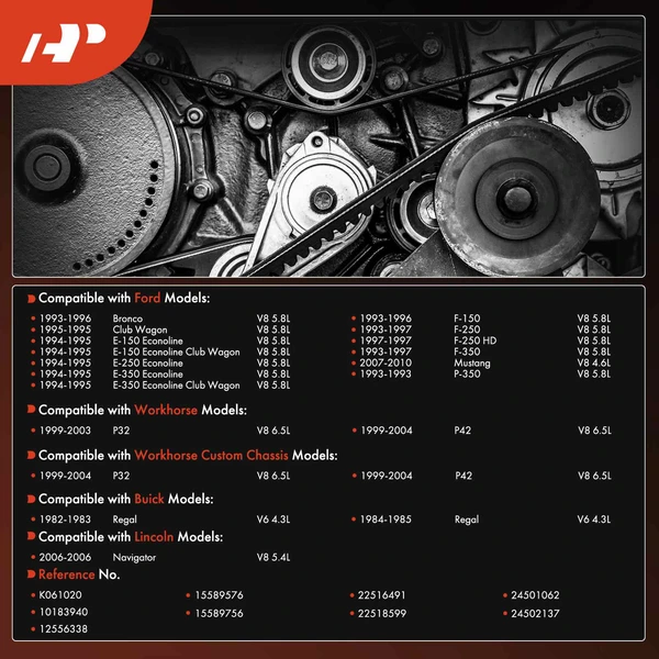 102 inch Serpentine Belt for 1983 Chevrolet Malibu