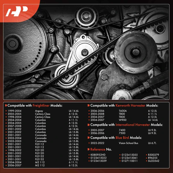 95.2 inch Serpentine Belt for Freightliner Columbia International Harvester 7500