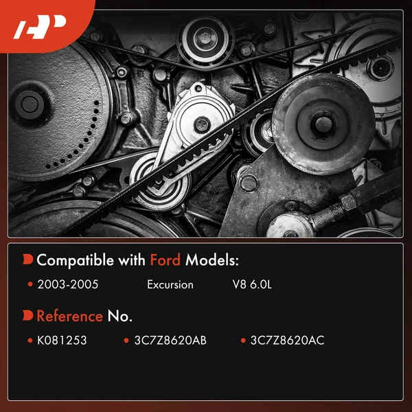 125.35 inch Serpentine Belt for Ford Excursion 2003-2005 V8 6.0L