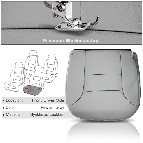 Front Driver Seat Cover for Chevy C1500 C2500 Suburban 1995-1999 Silverado