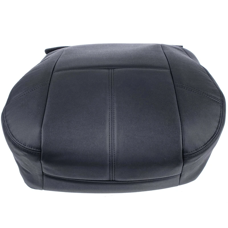 Front Driver Seat Cover for Chevy Silverado 1500 07-13 GMC Sierra Ebony Black