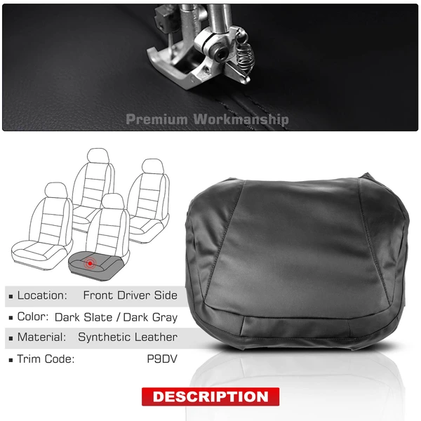 Front Driver Seat Cover for 2011-2013 2015-2020 Can-Am Commander 800R