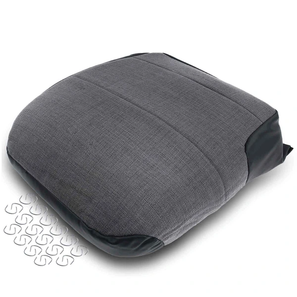 Dark Gray Front Driver Seat Bottom Cover for 1998-2006 GMC W4500 Forward