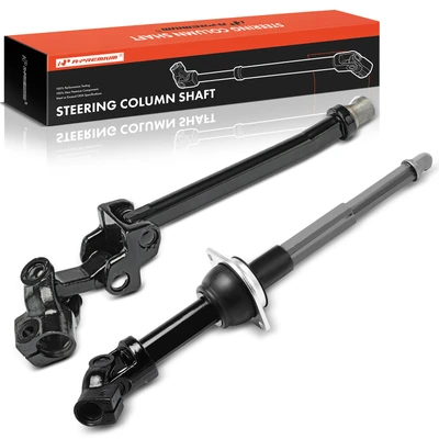 2 Pcs Upper & Lower Steering Shaft
