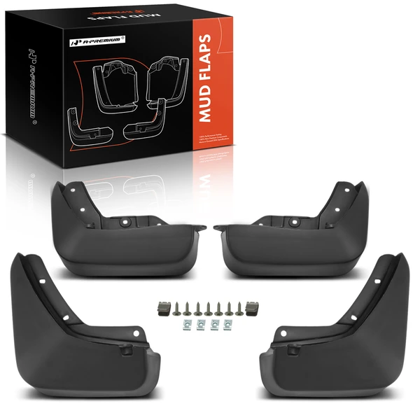 4 Pcs Front & Rear Mud Flaps Splash Guards Fender for Audi Q3 Q3 Quattro 2015-2018