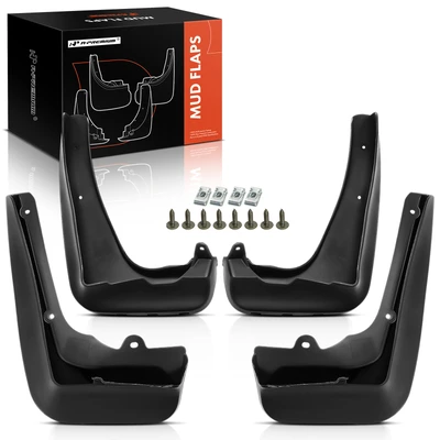 4 Pcs Front & Rear Mud Flaps Splash Guards Fender