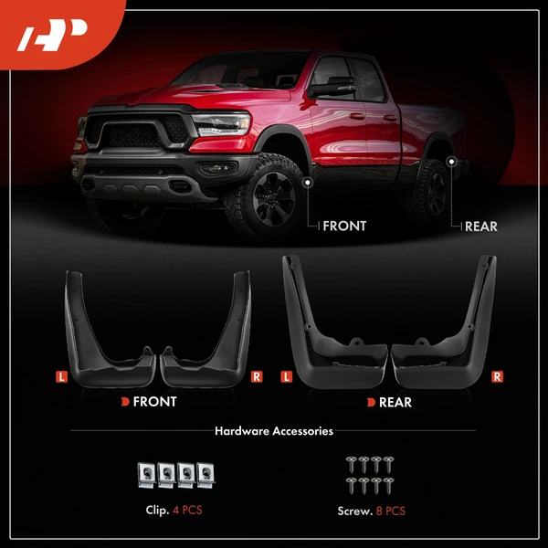 4 Pcs Front & Rear Mud Flaps Splash Guards Fender for BMW 320i 2013-2018 328d 328i