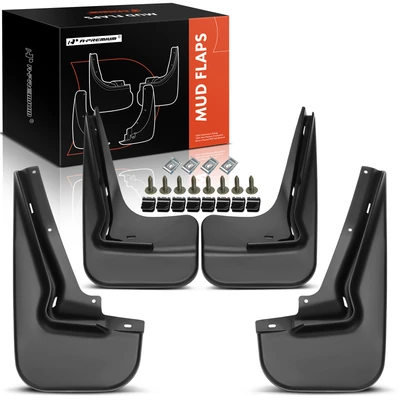 4 Pcs Front & Rear Splash Guards Mud Flaps