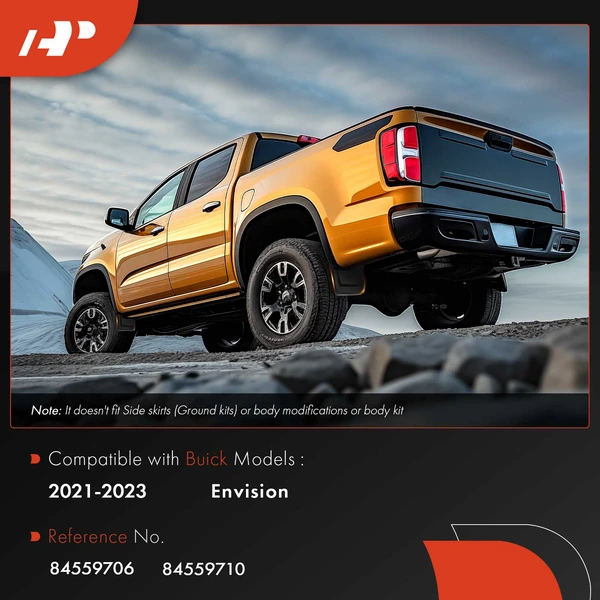 4 Pcs Front & Rear Mud Flaps Splash Guards Fender for Buick Envision 2021-2023