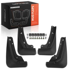 4 Pcs Front & Rear Mud Flap Splash Guards Set Black for 2025-2026 Chevrolet Equinox