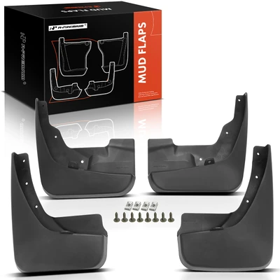 4 Pcs Front & Rear Splash Guards Mud Flaps