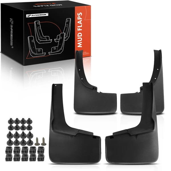 4 Pcs Front & Rear Mud Flaps Splash Guards Fender for Ford Ranger 19-23 L4 2.3L