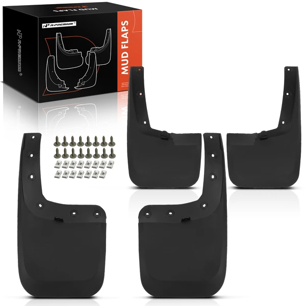 4Pcs Front & Rear Mud Flaps Splash Guards Fender Flare for 2024-2025 Ford Ranger