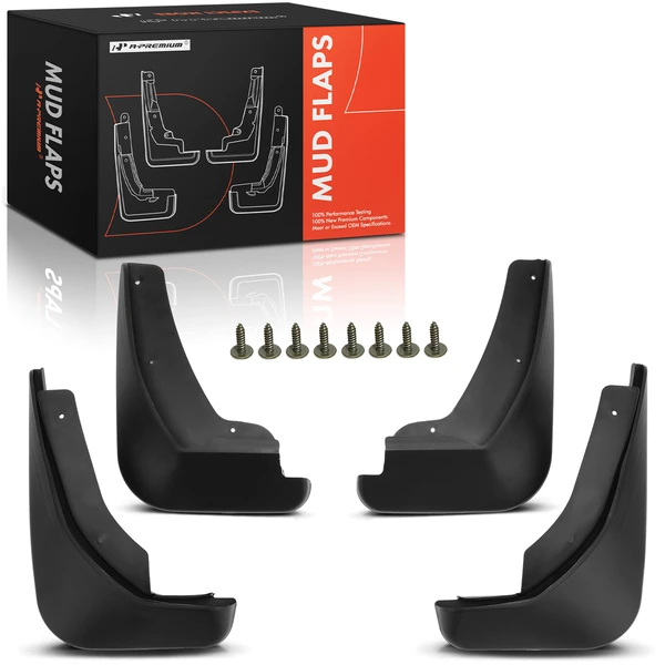 4x Front & Rear Splash Guards Mud Flaps for Ford Fiesta 2011-2019 Exc. ST Model