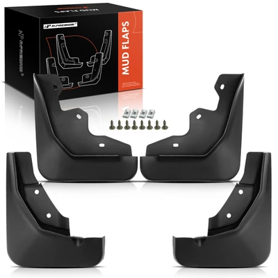 4 Pcs Front & Rear Splash Guards Mud Flaps
