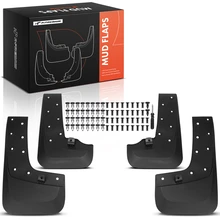 4 Pcs Front & Rear Splash Guards Mud Flaps Black for 2024-2025 Ford Ranger