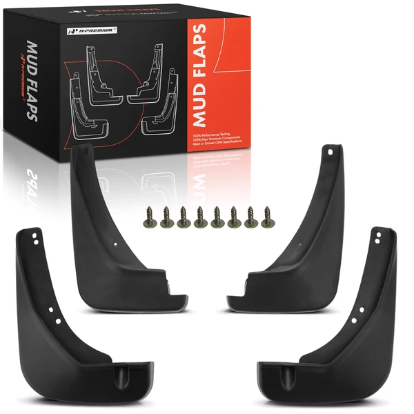 4 Pcs Front & Rear Splash Guards Mud Flaps for 2010-2016 Kia Forte