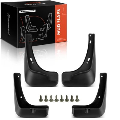 4 Pcs Front and Rear Mud Flaps Splash Guards Fender