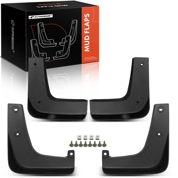 4 Pcs Front & Rear Mud Flaps Splash Guards Fender for 2017-2019 Kia Niro