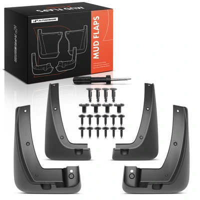 4 Pcs Front & Rear Splash Guards Mud Flaps