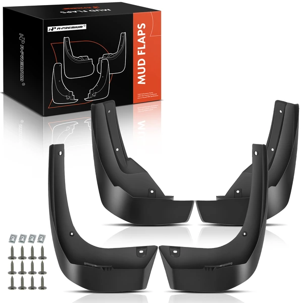 4 Pcs Front & Rear Mud Flaps Splash Guards Fender for 2017-2023 Honda Ridgeline