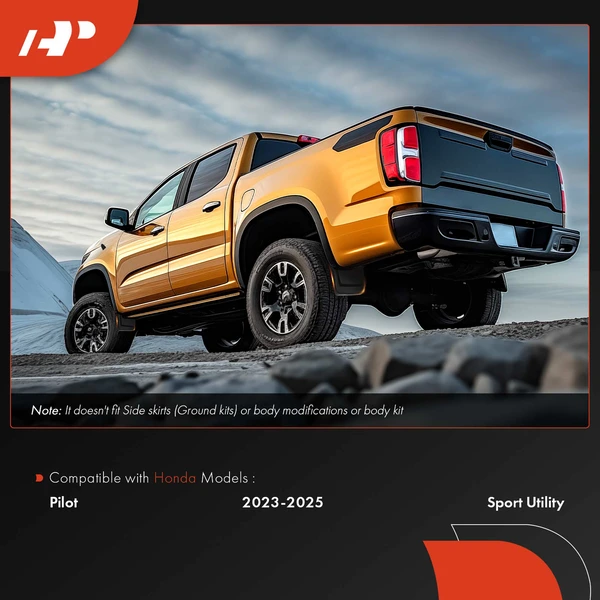 4 Pcs Front & Rear Mud Flaps Splash Guards Fender for Honda Pilot 2023-2025