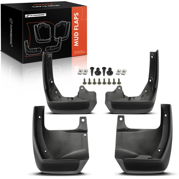 4 Pcs Front & Rear Splash Guards Mud Flaps for 2011-2013 Honda Odyssey