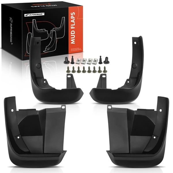 4 Pcs Front & Rear Splash Guards Mud Flaps for 2005-2010 Honda Odyssey