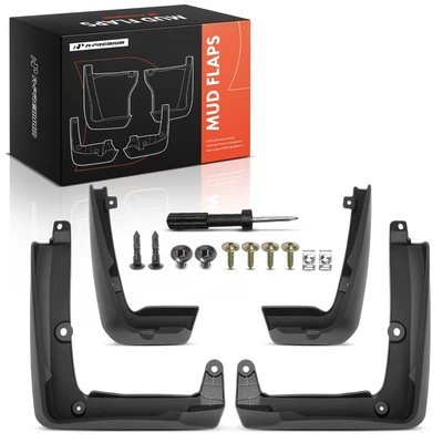 4 Pcs Front & Rear Splash Guards Mud Flaps