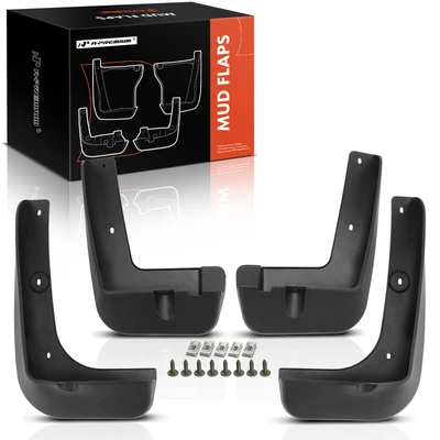 4 Pcs Front & Rear Splash Guards Mud Flaps