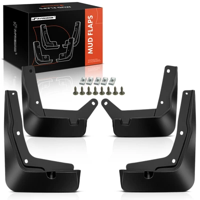 4 Pcs Front & Rear Splash Guards Mud Flaps