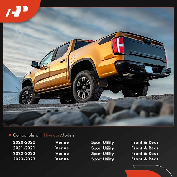 4 Pcs Front & Rear Splash Guards Mud Flaps for Hyundai Venue 2020-2023 SUV