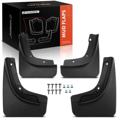 4 Pcs Front & Rear Mud Flaps Splash Guards Fender
