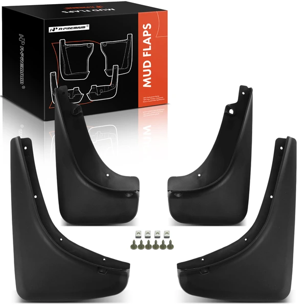 4 Pcs Front & Rear Side Splash Guards Mud Flaps for 2014-2018 Jeep Cherokee