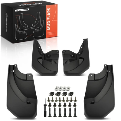 4 Pcs Front & Rear Splash Guards Mud Flaps