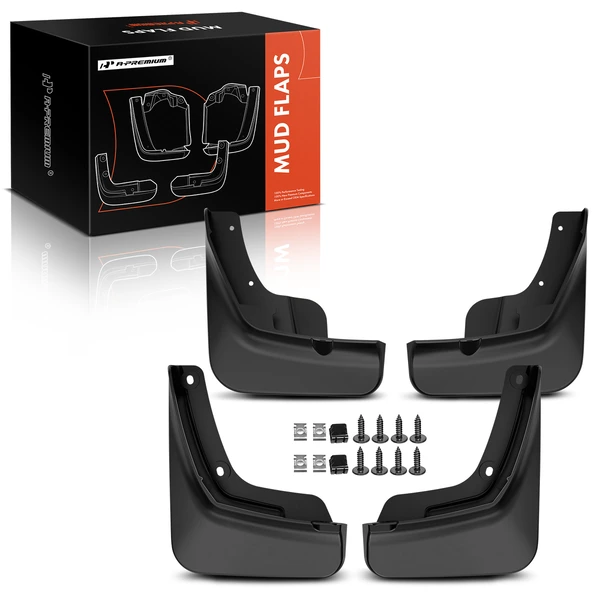 4 Pcs Front & Rear Mud Flaps Splash Guards for Lincoln Nautilus 2024-2025