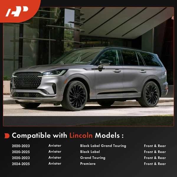 4 Pcs Front & Rear Mud Flaps Splash Guards Fender for Lincoln Aviator 2020-2025