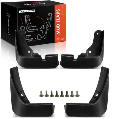 4 Pcs Front & Rear Splash Guards Mud Flaps