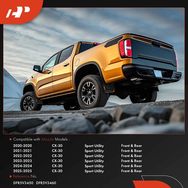 4 Pcs Front & Rear Splash Guards Mud Flaps for Mazda CX-30 2020-2025 Sport Utility